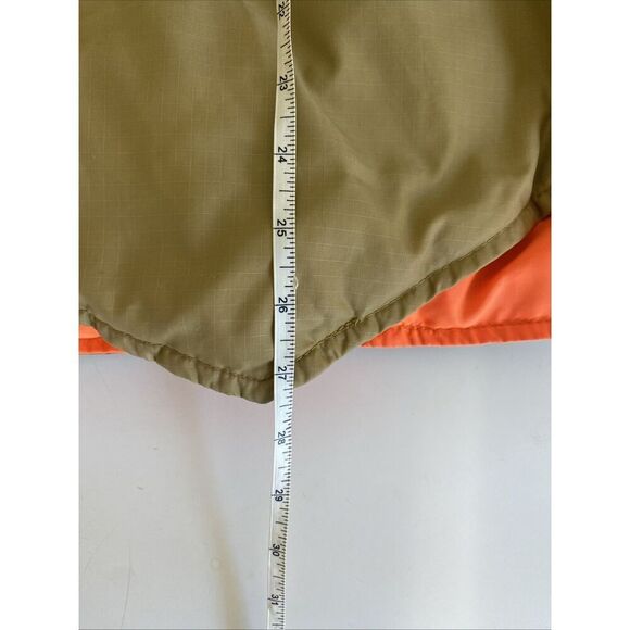 Vintage 80s Mens Reversible Hunting Puffer Vest Duck Down Kmart Neon Orange XL - Picture 12 of 12